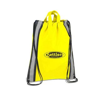 Custom Backpack-Waterproof Polyester Multi-Color Logo Corporate Events & Trade Show Promotions Gift <b>Bag</b> with Safety Reflective - Product Image 4