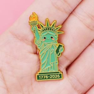 Broche commémorative américaine du 250e anniversaire, badge métallique, accessoire vestimentaire - Product Image 1