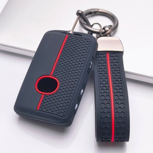 Housse de clé en silicone compatible avec Mazda 3 6 CX3 CX5 CX9 MX5 Miata, clé intelligente à 3 boutons (verrouillage, déverrouillage et fonction panique) - Product Image 5
