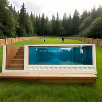 Piscine hors sol en fibre de verre professionnelle de haute qualité pour grand bâtiment piscine familiale de 15 pieds 40 pieds 20 pieds pour adultes