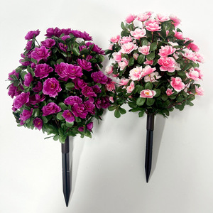<b>Artificial</b> Azalea <b>Tree</b> Ground Insert 30cm-100cm Round Plastic Silk Flowers Outdoor Wedding Home Decor - Product Image 3