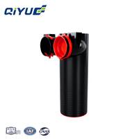 Connecteur de tuyau d'air PE de type douille, à double canal, pour conduit d'air frais CVC, 90 mm, raccord de ventilation, vente chaude