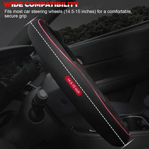 Funda para <span class=keywords><strong>Volante</strong></span> de <span class=keywords><strong>Coche</strong></span>, Fundas de Microfibra con Forro Antideslizante - Product Image 3