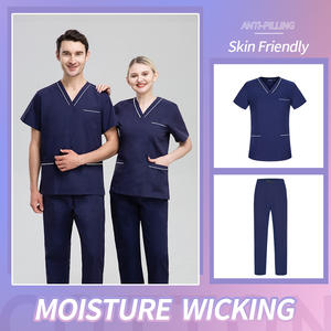 Traje de Enfermería de Venta caliente de fábrica Enfermera Doctors Medical Scrubs Dress Enfermera Hospital Uniformes Bata de laboratorio - Product Image 2