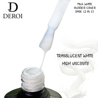 Cozderoi — Base caoutchouc UV 2 en 1, couche de Base, couverture, pour l'inspection des ongles