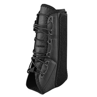 Attelle de cheville sportive unisexe à double sangle en éponge pour une fixation sécurisée et une compression ; Orthèse de cheville à lacets intérieur-extérieur