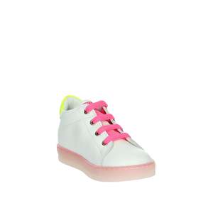Sneakers da Ragazza Falcotto Bianche con Design a Stelle Fucsia, Scarpe Trendy in Tela - Product Image 5