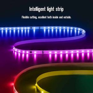 Bande lumineuse LED intelligente et flexible pour décoration de Noël, SMD5050 RGB 12V, bande lumineuse LED changeante de couleur pour chambre à coucher - Product Image 4
