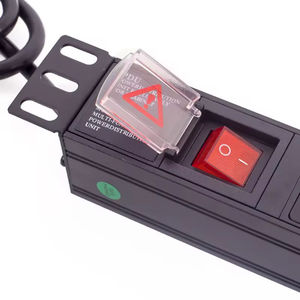 PDU de 8 Puertos, Unidad de Distribución de Energía de 19 Pulgadas para Montaje en Rack con Función de Protección Contra Sobretensiones, <span class=keywords><strong>Regleta</strong></span> de Alimentación Tipo FR - Product Image 5