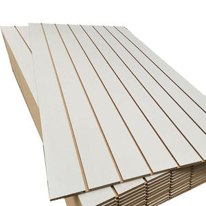 Madera contrachapada de pino acanalada V U W madera contrachapada ranurada para la decoración del panel slatwall - Product Image 1