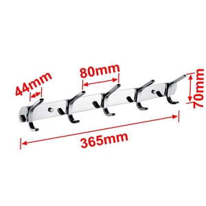 HF personnalisé miroir finition salle de bain montage mural patère support acier inoxydable vêtements crochets - Product Image 2