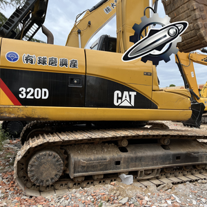 Excavatrice Caterpillar 320D d'occasion, marque japonaise d'origine, 20 tonnes, moteur Cummins, chenilles en caoutchouc, grande excavatrice - Product Image 3