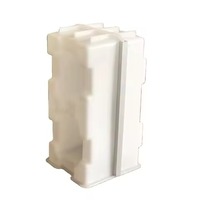 Nouveau design de briques de pavage en béton creuses et emboîtables, blocs de ciment en plastique en forme de I, durables