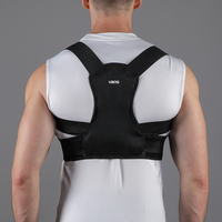 Correcteur de posture professionnel VBOSI 6102 en maille respirante avec 2 barres de soutien et bandes réglables pour un soutien complet du haut du dos