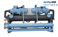Nouveau refroidisseur à vis à air avec compresseur à onduleur VFD, haute performance COP, gestion intelligente de l'énergie, équipement CVC commercial complexe 450 kW