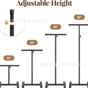 Perchero Metálico de Pie con Diseño Simple y Estructura Estable para Sala de Estar, Entrada o Dormitorio - Product Image 5