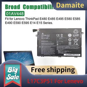 Batería para ordenador portátil Damaite 45,5Wh E480 L17C3P51 para Lenovo ThinkPad E485 E495 E580 E585 E490 E590 E595 01AV446 - Product Image 2