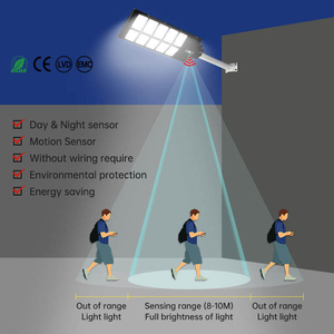 Lampadaire <span class=keywords><strong>solaire</strong></span> LED, lampes solaires 600W 800W 1000W 1200W, tout-en-un, pour <span class=keywords><strong>extérieur</strong></span>, route, jardin, IP65, haute luminosité - Product Image 5