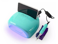 Sèche-ongles à séchage rapide 86W, lampe à LED UV pour salon, avec kit de machine à polir les ongles à 35000 tr/min