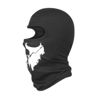 Pasamontañas con estampado de calavera para Halloween, disfraz de Cosplay para hombre y mujer, máscara de cara completa para bicicleta, sombrero para montar en motocicleta al aire libre, gorras de esquí