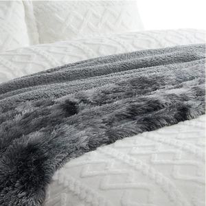 Легкое пушистое теплое роскошное плюшевое Флисовое одеяло из искусственного меха для зимы - Product Image 5