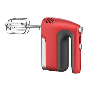 Batteur électrique rouge 300W 5 vitesses avec fouet en fil métallique et bouton d'éjection pour usage en cuisine - Product Image 1
