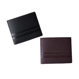Portefeuille fin à double pli Pierre Loues, 4 pouces, protection RFID, portefeuille pour homme d'affaires, couleur unie, brun clair - Product Image 3