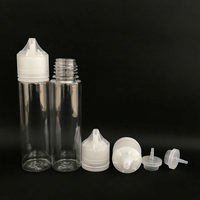 Envío Gratuito, Botella Vacía Transparente de Plástico Corta y Ancha de 10 ml/30 ml/60 ml/100 ml/120 ml con Tapa de Rosca