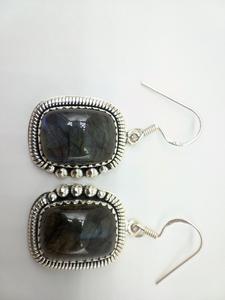 Natural Labradorite Gemstone Handmade <b>Earrings</b> 925 Sterling Silver Jewelry for Women Wholesale Designer Crystal Dangle <b>Earrings</b> - Product Image 3