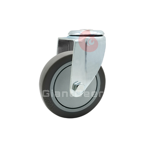 Custom 3 Inch 4 Inch <span class=keywords><strong>5</strong></span> Inch Double Brake Bolt Hole Size M 12.5mm Tpr <span class=keywords><strong>Caster</strong></span> Wheel - Product Image 3
