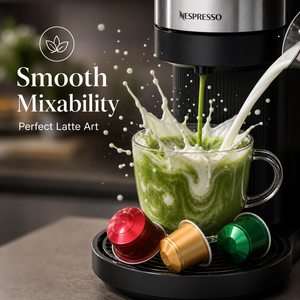 Capsules de matcha personnalisées compatibles avec la gamme Nespresso Original Line, thé biologique de qualité cérémonielle, portions individuelles - Product Image 4