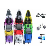 Kayak professionnel à pédale unique pour bateau de pêche au leurre avec repose-pieds Garantie 1 an Capacité 1 personne