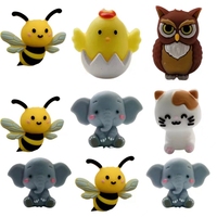 Perles de silicone animales 3D chaudes en gros pour la fabrication de stylos perles focales en silicone bricolage faire porte-clés lanière perle focale personnalisée