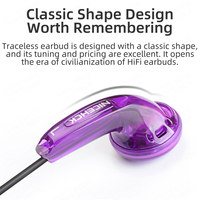 NICEHCK Traceless HIFI Game Earbud 3.5mm/Type-C Dynamic Driver Wired Headset avec 15.4mm Bass Music Sport Earphone VIDO PK2 Mic