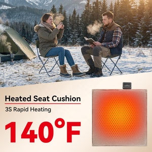 Cojín Calefactor Portátil de Nano Carbono de 45x45cm, Funda Lavable Extraíble, Alimentado por Batería USB, para Hogar, Oficina y Exteriores - Product Image 3