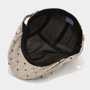 Sombrero Ivy con Diseño de Corazón, Moda Primavera 2025, Sombrero Ivy Plano a Rayas para Mujer - Product Image 4