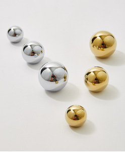 <span class=keywords><strong>Poignée</strong></span> de tiroir de meuble moderne de luxe en laiton, à trou unique, <span class=keywords><strong>chromée</strong></span> argentée, style français, pour porte de cuisine ou de placard, <span class=keywords><strong>poignée</strong></span> française - Product Image 2