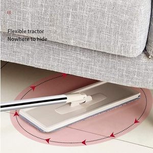 Juego de Mopa y Cubeta Autolimpiante de Piso Plano, Manos Libres, para Limpieza Profesional del Hogar, con Almohadillas de Microfibra Lavables para Cabello - Product Image 5