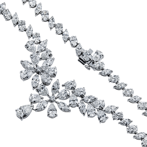 Collier en diamant de luxe en forme de Y très demandé pour femmes, à porter pour un mariage ou une soirée, disponible à un prix abordable - Product Image 2