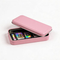 Caja Metálica Rectangular Personalizada para Guardar Cartas del Tarot, Estuche Metálico para Cartas de Juego, para Juegos de Cartas de Adivinación