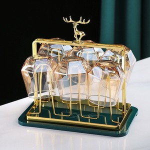 Venta caliente Deer Head-6 Holder Wall Mug Metal Water Cup Coffees Cup Stand Rack Plate Holder - Product Image 6