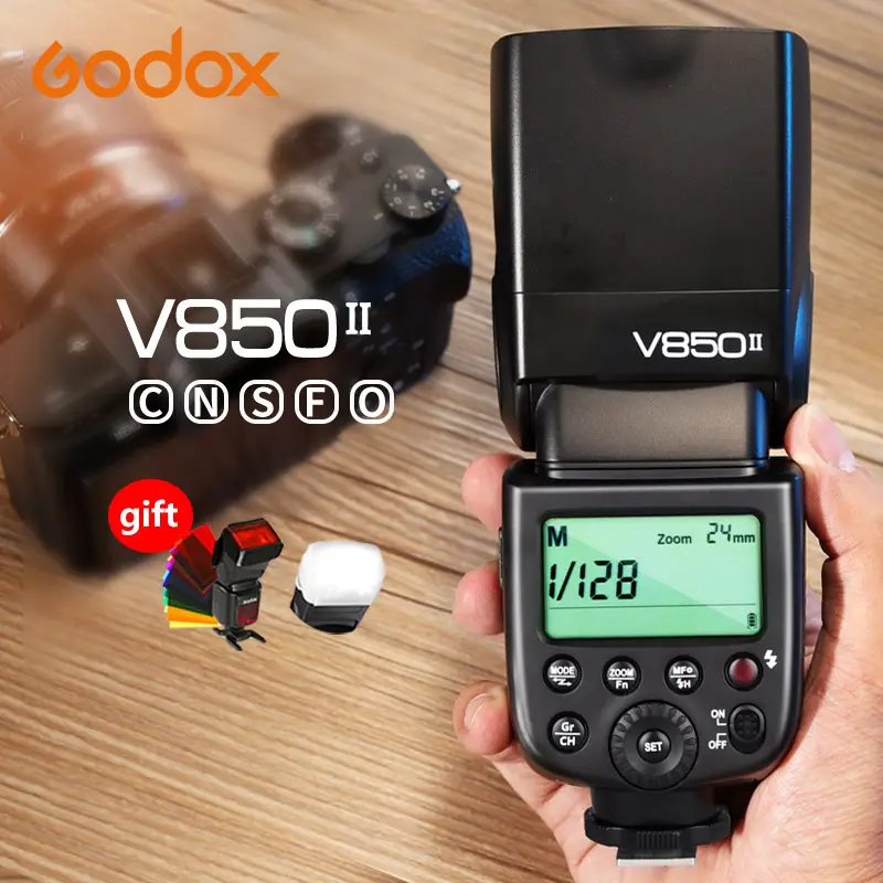 Godox V850II 2.4G GN60 Wireless X System Li-ion Battery Speedlite V850 for Canon Nikon Sony Pentax Olympus