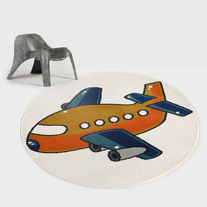 <span class=keywords><strong>Tapis</strong></span> rond sûr et non toxique pour <span class=keywords><strong>chambre</strong></span> d'enfant, toucher doux, motif jet, <span class=keywords><strong>tapis</strong></span> de sol durable en polypropylène, aire de jeu, <span class=keywords><strong>tapis</strong></span> de <span class=keywords><strong>chambre</strong></span> pour garçon - Product Image 2