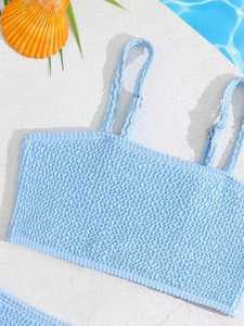 Puff Trajes de <span class=keywords><strong>baño</strong></span> Niñas Infante Bebé Bikini Azul Sin mangas Pooling Beach <span class=keywords><strong>Bebe</strong></span> <span class=keywords><strong>Traje</strong></span> de <span class=keywords><strong>baño</strong></span> - Product Image 2