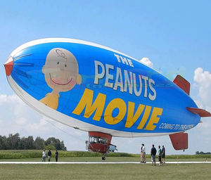 Dirigibile Pubblicitario Gonfiabile per Esterni, Modello Zeppelin, Pallone ad Elio per Promozioni - Product Image 3