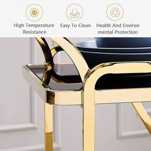 <strong>Gold</strong> <strong>Trolley</strong> Cart mini bar <strong>trolley</strong> with 3layer <strong>gold</strong> stainless frame for nail beauty salon cart CB-H104 - Product Image 4