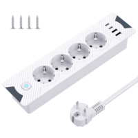 Nouveau design de prise de bureau créative prise cachée 4AC prises de rallonge intégrées avec prise multifonction USB-A et TYPE-C