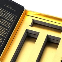 Caja de embalaje de perfume de lujo personalizado cartón rígido cosmético sólido Peluca de cajas de cartón personalizadas lámina de oro reciclable