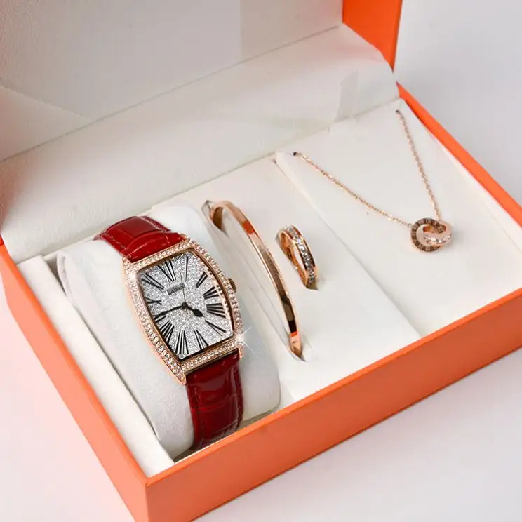 LABAOLI LA143 luxury style waterproof quartz watch jewellery watch box set customized luxury quartz watches stainless steel