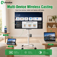 Tablette Android 4K de 43 pouces pour affichage numérique avec support mural pour ascenseurs, commerce de détail et restaurants
